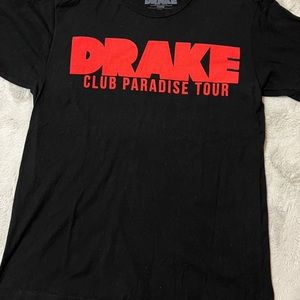 DRAKE Club Paradise Tour 2012 Dated Official Black T Shirt